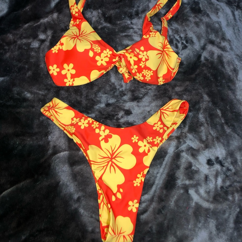 Floral print swimsuit